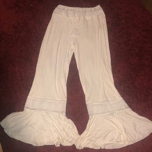 NWOT bell bottom soft cover up pants
